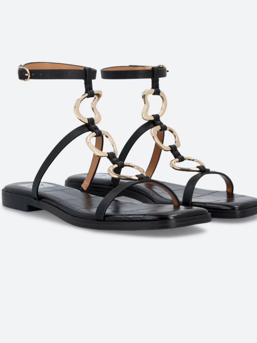 Macin Strappy Sandal with Hardware - DV by Dolce Vita
